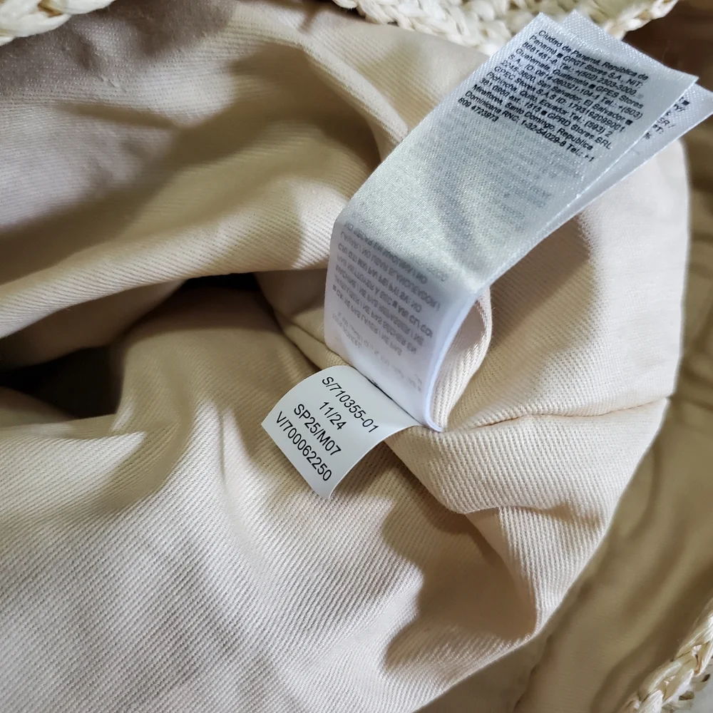 NWOT Banana Republic Raffia Tote Bag In Natural Beige